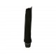 Woman's boot with zipper and removable insole in black suede heel 4 - Available sizes:  32, 33, 42, 43