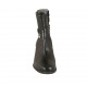 Stivaletto da donna con cerniera e cinturino in pelle nera zeppa 5 - Misure disponibili: 43
