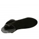 Stivaletto da donna con cerniera e accessorio in camoscio nero tacco 5 - Misure disponibili: 34