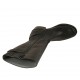 Stivale da donna con cerniera e fibbie in pelle nera tacco 4 - Misure disponibili: 43, 44