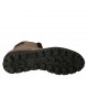 Stivaletto stringato da donna con cerniera ed elastico in camoscio taupe zeppa 3 - Misure disponibili: 33, 34, 43