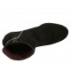 Bottines pour femmes avec semelle amovible et fermeture éclair en daim, cuir verni et cuir imprimé noir talon compensé 5 - Pointures disponibles:  31, 42, 43