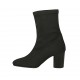 Woman's ankle boot in black elastic fabric heel 7 - Available sizes:  32