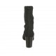 Bottines para mujer en tejido elastico negro tacon 7 - Tallas disponibles:  32
