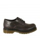 Zapato derby con cordones para mujer en piel marron tacon 3 - Tallas disponibles:  33, 34, 43, 44, 45