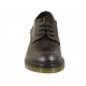Zapato derby con cordones para mujer en piel marron tacon 3 - Tallas disponibles:  33, 34, 43, 44, 45