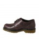 Damenderbyschuh mit Schnürsenkeln aus bordeaux- und purpurfarbenem Leder mit Marmoreffekt Absatz 3 - Verfügbare Größen:  33, 34, 43, 44