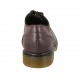 Chaussure derby à lacets pour femmes en cuir à effet marbre bordeaux violet talon 3 - Pointures disponibles:  33, 34, 43, 44