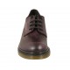 Damenderbyschuh mit Schnürsenkeln aus bordeaux- und purpurfarbenem Leder mit Marmoreffekt Absatz 3 - Verfügbare Größen:  33, 34, 43, 44
