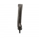 Bota para mujer con plataforma y cremallera en piel negra tacon 8 - Tallas disponibles:  42, 43