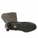 Stivale da donna con plateau e cerniera in pelle nera tacco 8 - Misure disponibili: 42, 43