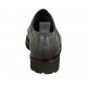 Scarpa accollata da donna in pelle nera marmorizzata tacco 3 - Misure disponibili: 43, 44