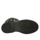 Botin para mujer con cremallera y dos hebillas en piel negra tacon 3 - Tallas disponibles:  33