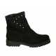 Stivaletto da donna con cerniera e borchie in camoscio nero tacco 3 - Misure disponibili: 32, 33, 43, 44