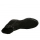 Botín para mujer con cremallera y tachuelas en gamuza negra tacon 3 - Tallas disponibles:  32, 33, 43