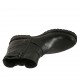 Stivaletto da donna con fibbie e cerniera in pelle nera tacco 3 - Misure disponibili: 32, 33, 34