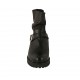 Stivaletto da donna con fibbia e cerniera in pelle color nero tacco 3 - Misure disponibili: 32, 34
