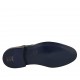 Scarpa derby stringata elegante da uomo in pelle nera con lavorazione Brogue - Misure disponibili: 36, 37, 38, 46, 47, 48, 49, 50
