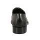 Scarpa derby da uomo con lacci e puntale in pelle nera - Misure disponibili: 36, 37, 38