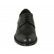 Scarpa derby da uomo con lacci e puntale in pelle nera - Misure disponibili: 36, 37, 38