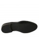 Scarpa derby da uomo con lacci e puntale in pelle nera - Misure disponibili: 36, 37, 38