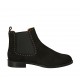 Bottines pour femmes avec elastiques et goujons en nubuck noir talon 2 - Pointures disponibles:  34