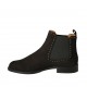 Bottines pour femmes avec elastiques et goujons en nubuck noir talon 2 - Pointures disponibles:  34