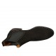 Stivaletto da donna con elastici e borchie in nabuk nero tacco 2 - Misure disponibili: 34