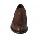 Man's elegant and classic loafer in brown leather - Available sizes:  37, 38, 46, 50