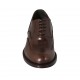 Zapato oxford con cordones y punta de ala para hombre en piel marron oscuro - Tallas disponibles:  37, 38, 46, 47, 49, 50