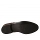 Zapato oxford con cordones y punta de ala para hombre en piel marron oscuro - Tallas disponibles:  37, 38, 46, 47, 49, 50