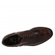 Chaussure richelieu élégant avec bout golf pour hommes en cuir marron foncé  - Pointures disponibles:  37, 38, 46, 47, 49, 50
