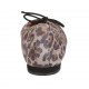 Bailerina puntiaguda para mujer con moño en gamuza imprimida moteada tacon 1 - Tallas disponibles:  42
