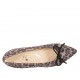 Ballerina a punta da donna con fiocco in camoscio stampato maculato tacco 1 - Misure disponibili: 42