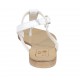 Sandalo infradito da donna in pelle bianca tacco 1 - Misure disponibili: 33, 34, 42, 43, 44, 45, 46, 47