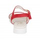 Sandale pour femmes avec courroie en daim rouge talon comepensé 2 - Pointures disponibles:  33, 42, 43, 44, 45, 46