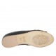 Scarpa aperta da donna con cerniera in pelle nera tacco 1 - Misure disponibili: 33, 34, 42, 43, 44, 45, 46, 47
