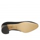 Decolté a punta da donna in tessuto e pelle nera tacco 5 - Misure disponibili: 32, 33, 34, 42, 43, 44, 45