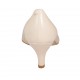 Woman's pointy pump shoe in nude and light blue leather heel 5 - Available sizes:  32, 33, 44, 46