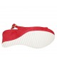 Sandalo da donna in camoscio rosso con plateau e zeppa 9 - Misure disponibili: 31, 33, 34