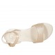 Sandalo da donna in pelle laminata color rame effetto roccia con cinturino e zeppa 2 - Misure disponibili: 34, 42, 43, 44, 47