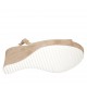 Sandale pour femmes en daim beige avec plateforme et talon compensé 9 - Pointures disponibles:  31, 34