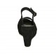 Sandale pour femmes en daim noir avec plateforme et talon compensé 9 - Pointures disponibles:  33, 34