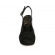Sandale pour femmes en daim noir avec plateforme et talon compensé 9 - Pointures disponibles:  33, 34