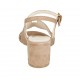 Sandale pour femmes en daim beige sable avec courroie talon 5 - Pointures disponibles:  32, 43, 44, 45, 46