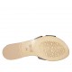 Mule pour femmes en cuir imprimé lamé plombé talon 1 - Pointures disponibles:  42, 43, 45, 46, 47