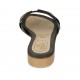 Mule pour femmes en cuir noir talon 2 - Pointures disponibles:  43