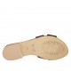 Sabot da donna in pelle nera tacco 2 - Misure disponibili: 43