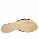 Pantolette für Damen aus schwarzfarbigem Leder Absatz 2 - Verfügbare Größen:  34, 42, 43, 44, 46, 47