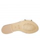 Woman's mules in white leather heel 2 - Available sizes:  47